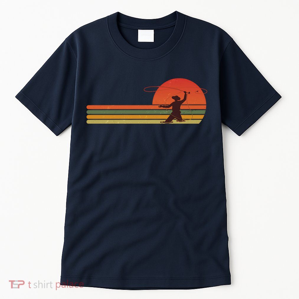 Vintage Retro Fly Fisherman Fishing Fan Tall T-Shirt