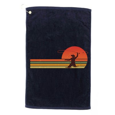 Vintage Retro Fly Fisherman Fishing Fan Golf Towel