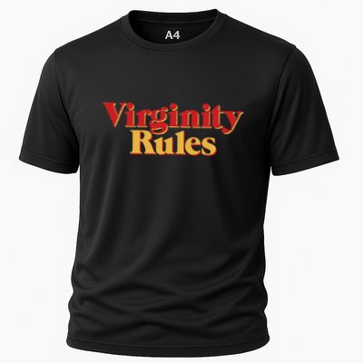 Virginity Rules Funny Virginity Cooling Performance Crew T-Shirt