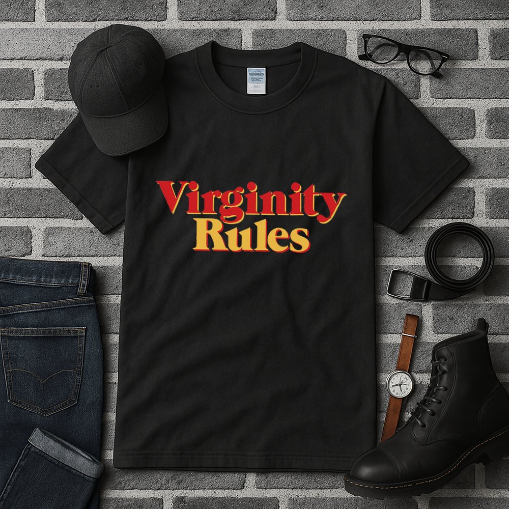 Virginity Rules Funny Virginity Tall T-Shirt