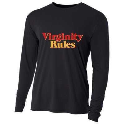 Virginity Rules Funny Virginity Cooling Performance Long Sleeve Crew