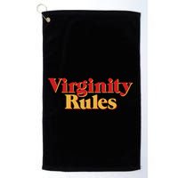 Virginity Rules Funny Virginity Golf Towel