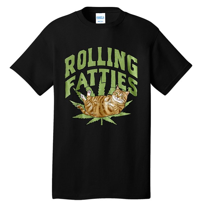 Vintage Rolling Fatties Cat Retro Kitty Kitten Meow Tall T-Shirt