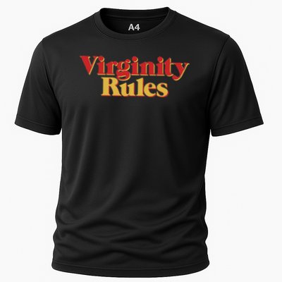 Virginity Rules Funny Virginity Cooling Performance Crew T-Shirt