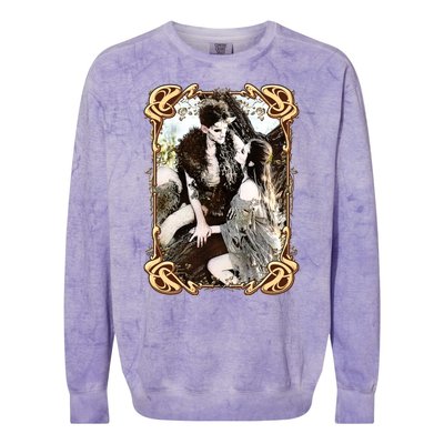 VIntage Retro Fantasy World Elves Couple Colorblast Crewneck Sweatshirt