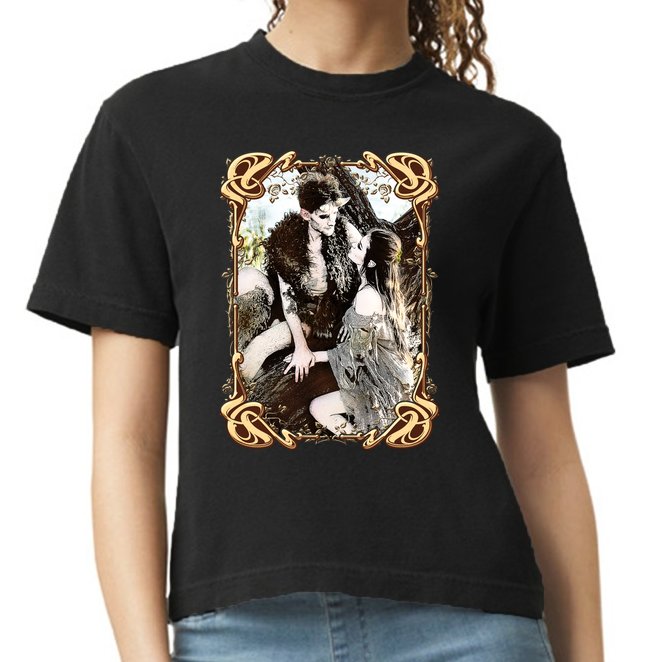 VIntage Retro Fantasy World Elves Couple Comfort Colors Boxy T-Shirt
