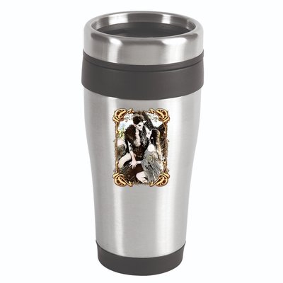 VIntage Retro Fantasy World Elves Couple 16oz Travel Tumbler