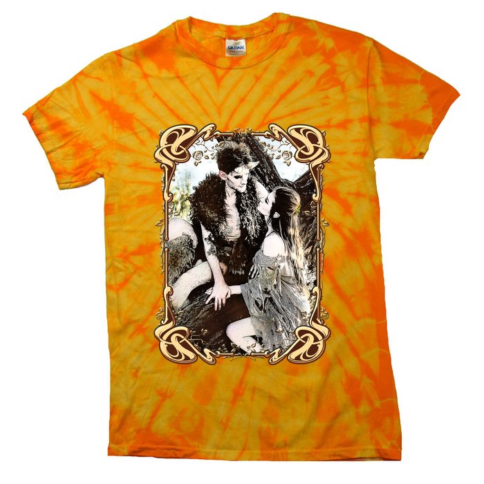 VIntage Retro Fantasy World Elves Couple Tie-Dye T-Shirt