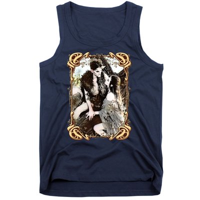 VIntage Retro Fantasy World Elves Couple Tank Top