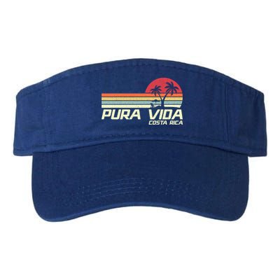 Vintage Retro Family Vacation Costa Rica Pura Vida Beach Gift Visor