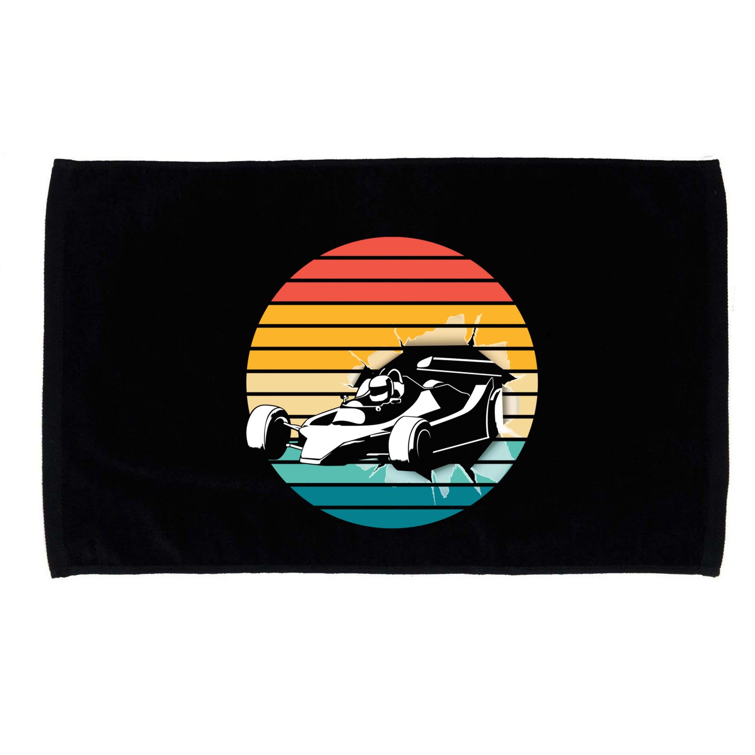 Vintage Retro Formula Racing Car Racing Fans Auto Sports Gift Microfiber Hand Towel