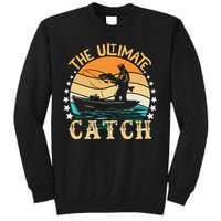 Vintage Retro Fishing Graphic Tall Sweatshirt