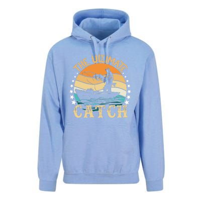 Vintage Retro Fishing Graphic Unisex Surf Hoodie