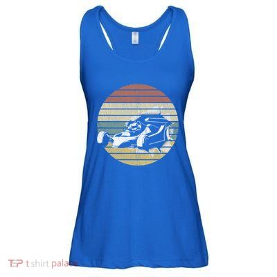 Vintage Retro Formula Racing Car Racing Fans Auto Sports Gift Ladies Essential Flowy Tank