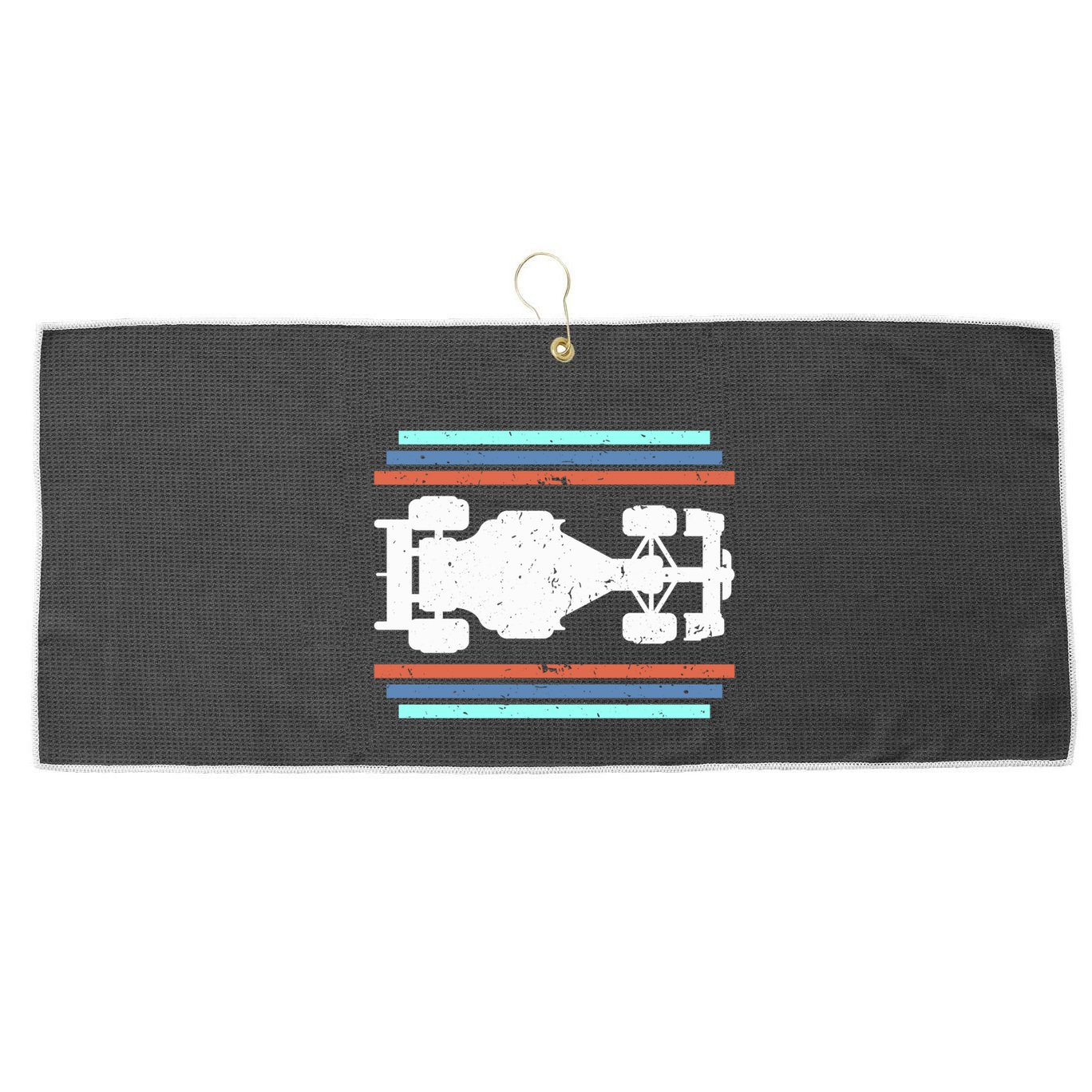 Vintage Retro Formula Racing Racing Party Cool Gift Large Microfiber Waffle Golf Towel