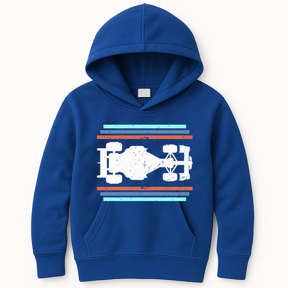 Vintage Retro Formula Racing Racing Party Cool Gift Kids Hoodie