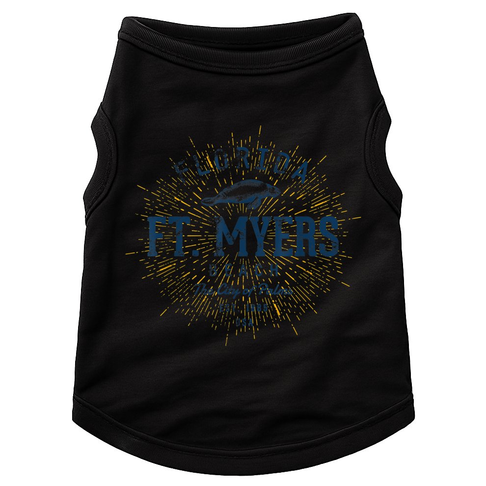 Vintage Retro Fort Myers Beach Doggie Tank
