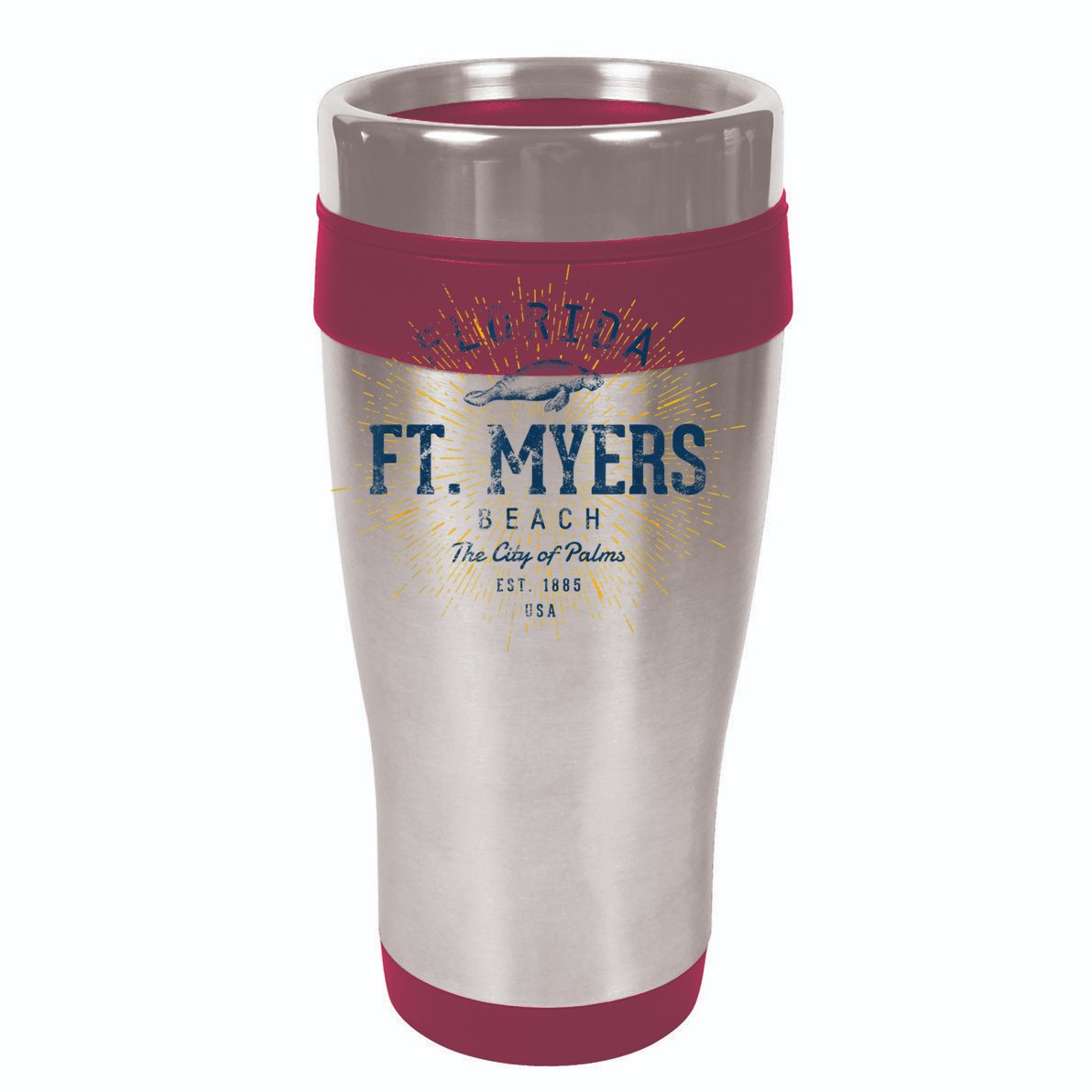 Vintage Retro Fort Myers Beach Sustainable Bucket Hat