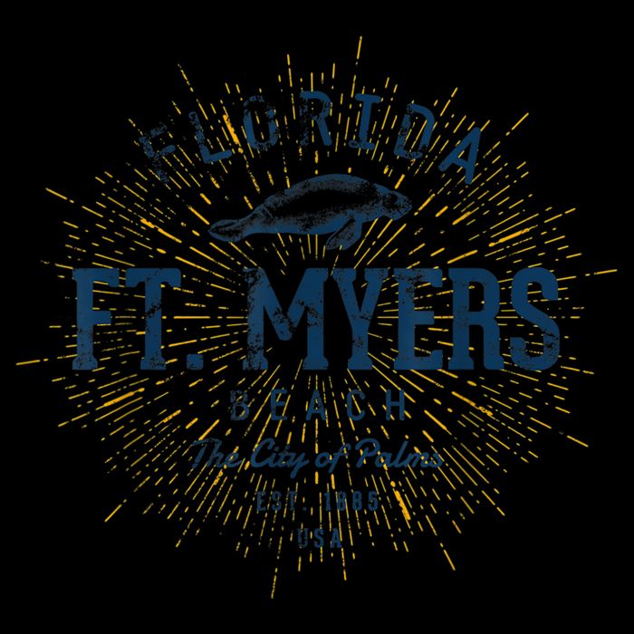 Vintage Retro Fort Myers Beach Button