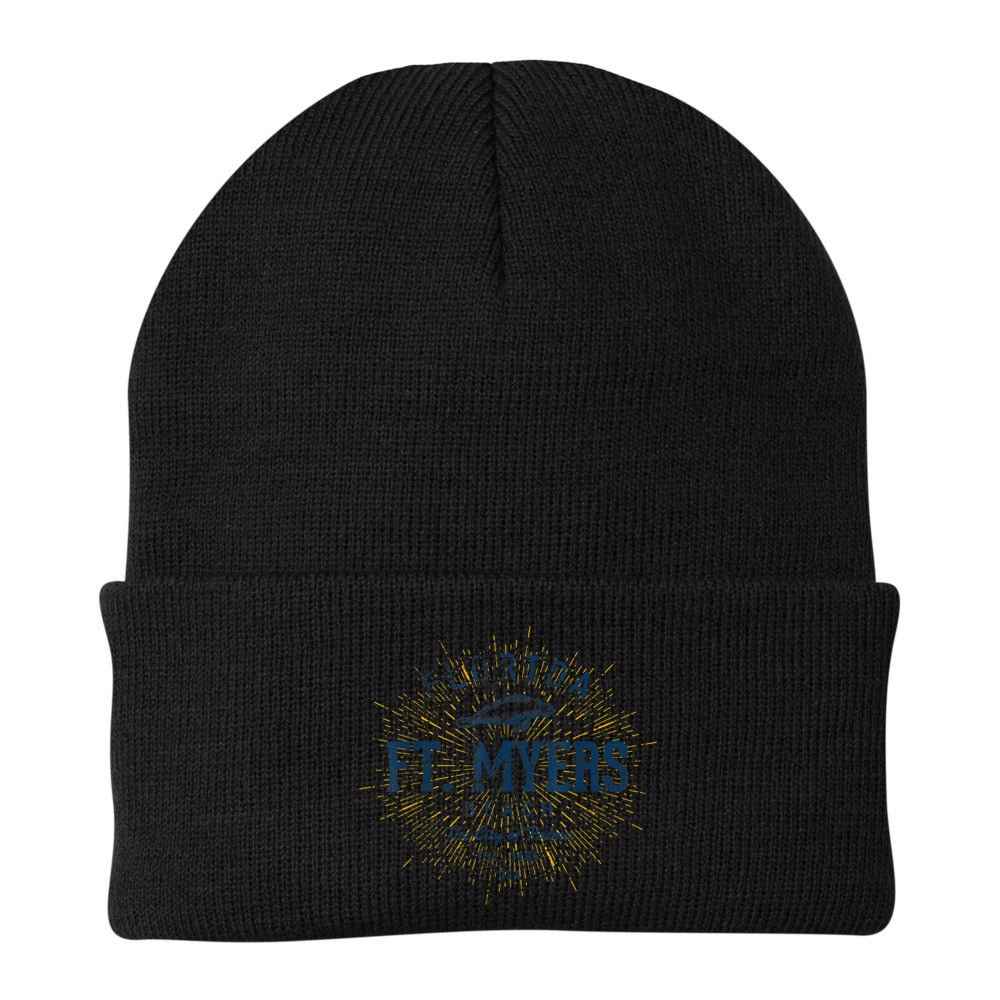 Vintage Retro Fort Myers Beach Beanie