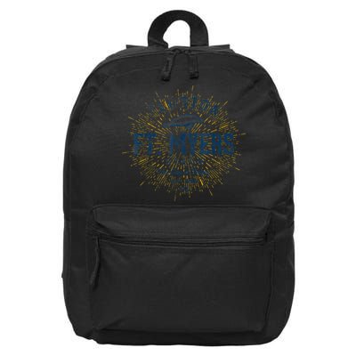 Vintage Retro Fort Myers Beach 16 in Basic Backpack
