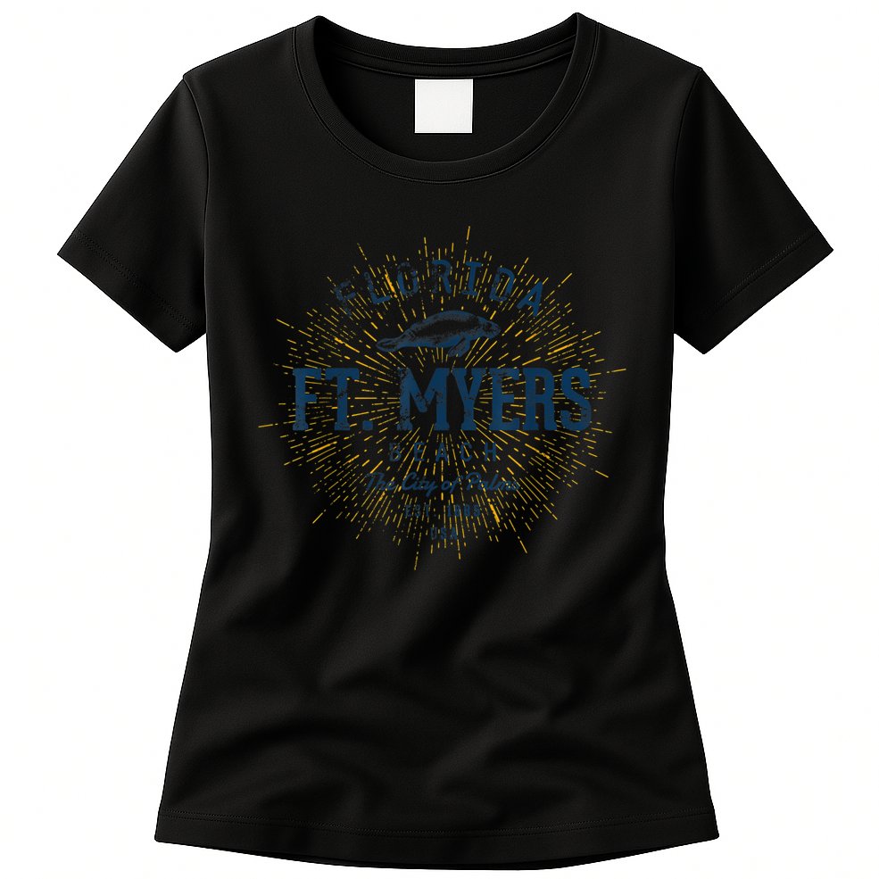 Vintage Retro Fort Myers Beach Womens T-Shirt