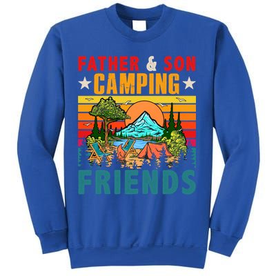 Vintage Retro Father And Son Camping Friends Matching Family Great Gift Sweatshirt