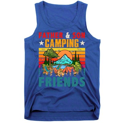 Vintage Retro Father And Son Camping Friends Matching Family Great Gift Tank Top