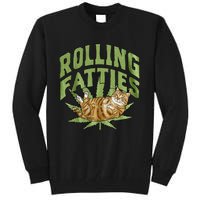 Vintage Rolling Fatties Cat Retro Kitty Kitten Meow Tall Sweatshirt