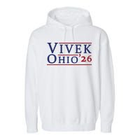 Vivek Ramaswamy For Governor Of Ohio 2026 Vivek 2026 Garment-Dyed Fleece Hoodie