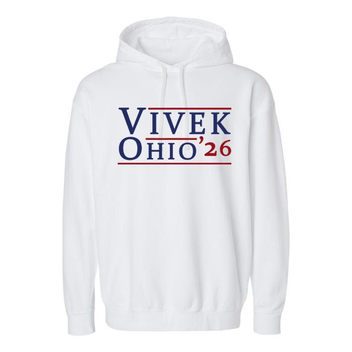 Vivek Ramaswamy For Governor Of Ohio 2026 Vivek 2026 Garment-Dyed Fleece Hoodie
