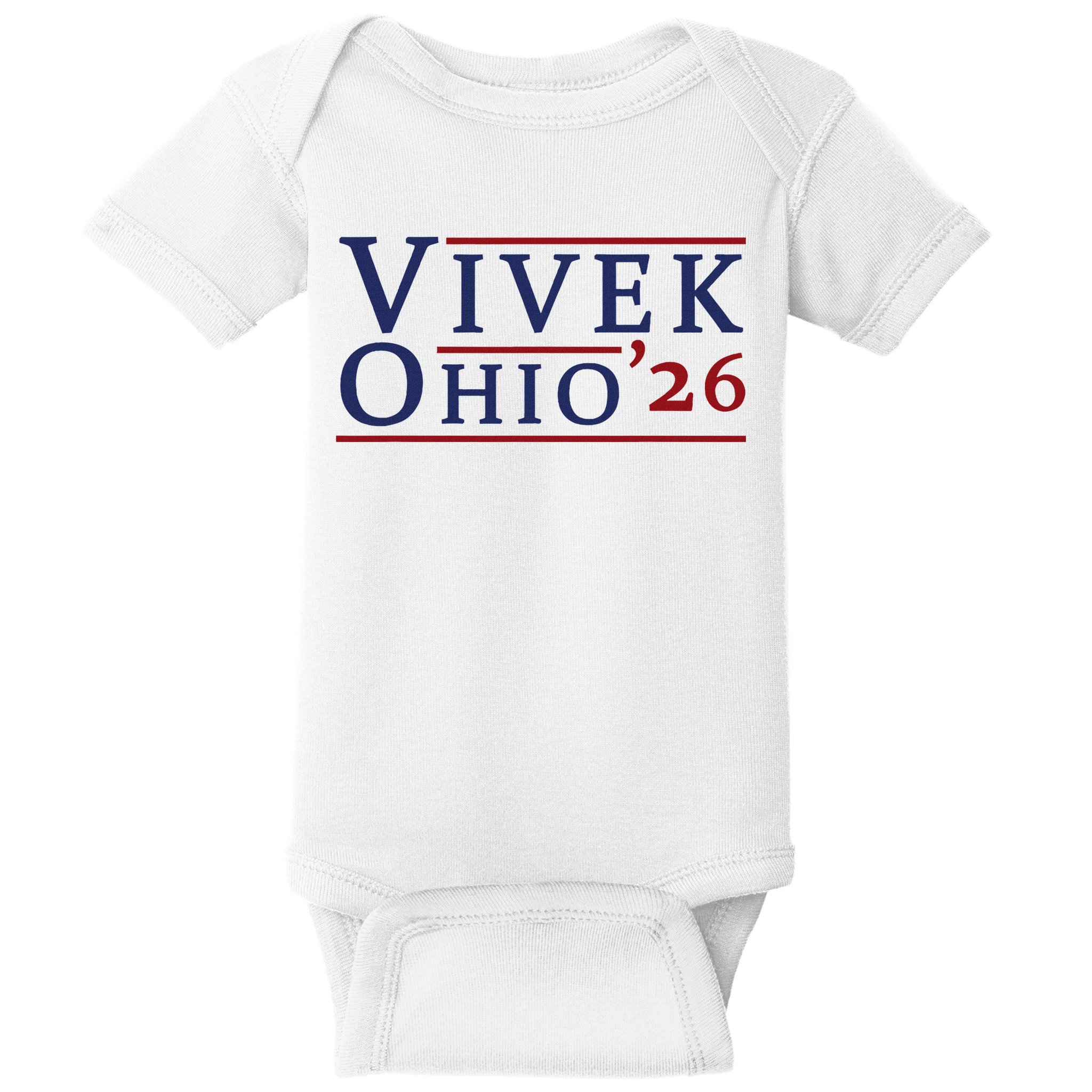 Vivek Ramaswamy For Governor Of Ohio 2026 Vivek 2026 Baby Bodysuit