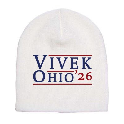 Vivek Ramaswamy For Governor Of Ohio 2026 Vivek 2026 Short Acrylic Beanie