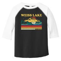 Vintage Retro Family Vacation Alabama Weiss Lake Toddler Fine Jersey T-Shirt