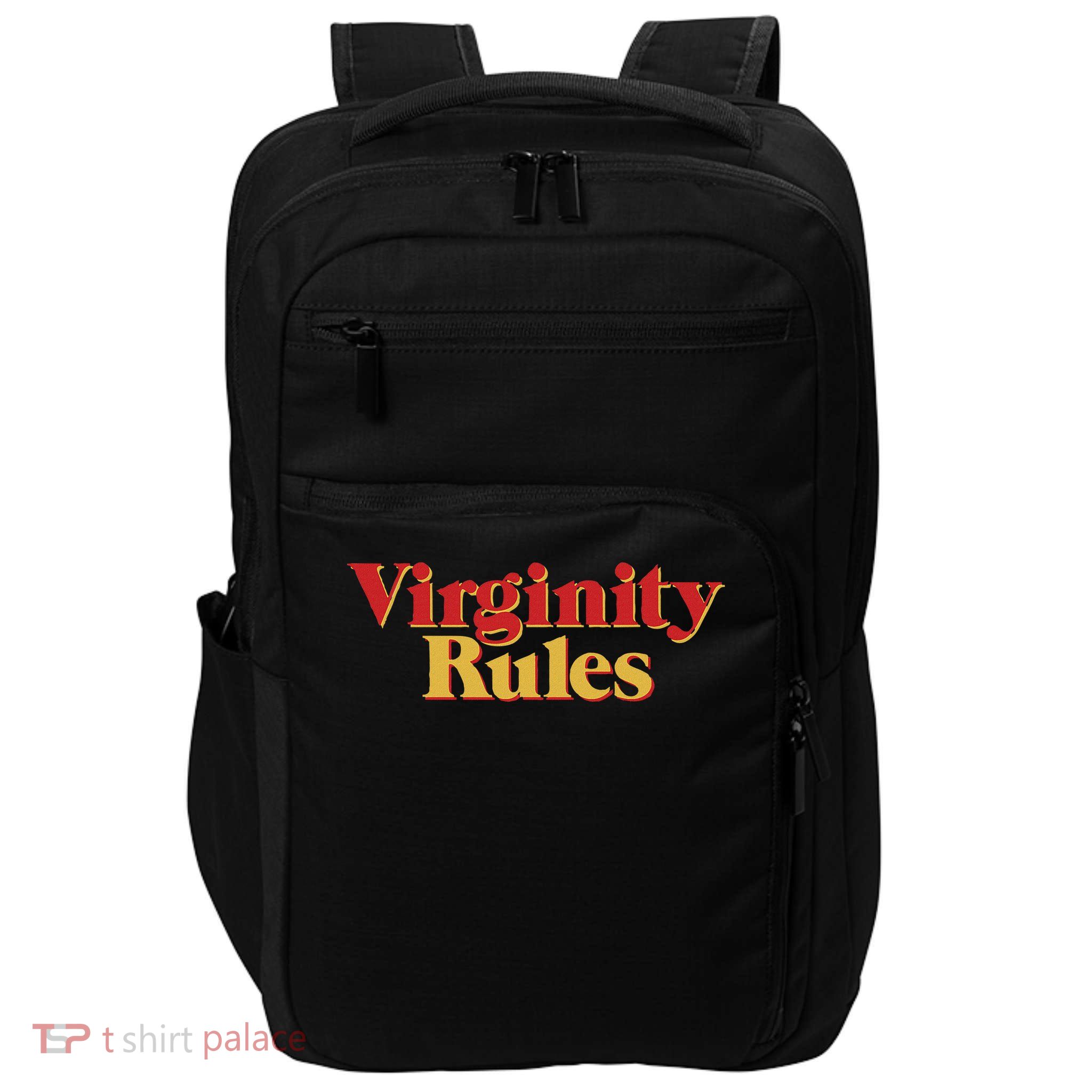 Virginity Rules Funny Virginity Impact Tech Backpack