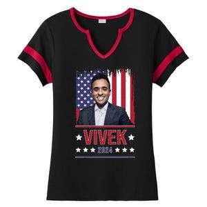 Vivek Ramawamy For President 2024 Election Ladies Halftime Notch Neck Tee