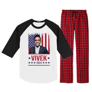 Vivek Ramawamy For President 2024 Election Raglan Sleeve Pajama Set