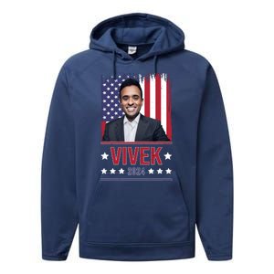 Vivek Ramawamy For President 2024 Election Performance Fleece Hoodie