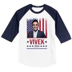 Vivek Ramawamy For President 2024 Election Baseball Sleeve Shirt