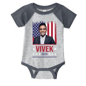 Vivek Ramawamy For President 2024 Election Infant Baby Jersey Bodysuit