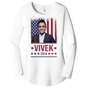 Vivek Ramawamy For President 2024 Election Women's Perfect Tri Tunic Long Sleeve Shirt