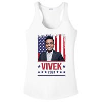 Vivek Ramawamy For President 2024 Election Ladies PosiCharge Competitor Racerback Tank