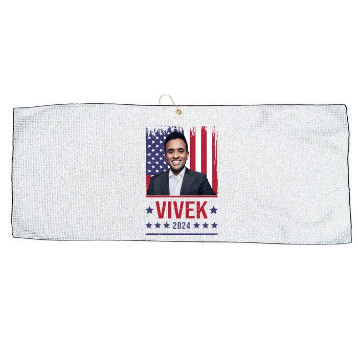 Vivek Ramawamy For President 2024 Election Large Microfiber Waffle Golf Towel