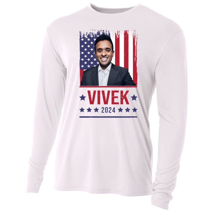 Vivek Ramawamy For President 2024 Election Cooling Performance Long Sleeve Crew