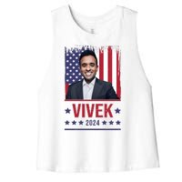 Vivek Ramawamy For President 2024 Election Women's Racerback Cropped Tank