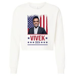 Vivek Ramawamy For President 2024 Election Cropped Pullover Crew