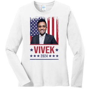 Vivek Ramawamy For President 2024 Election Ladies Long Sleeve Shirt