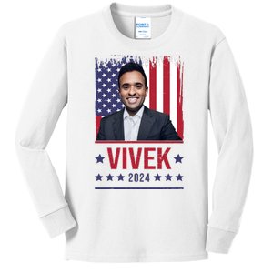 Vivek Ramawamy For President 2024 Election Kids Long Sleeve Shirt