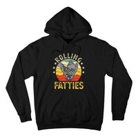 Vintage Rolling Fatties Cat Retro Kitty Kitten Meow Lover Hoodie