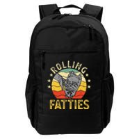 Vintage Rolling Fatties Cat Retro Kitty Kitten Meow Lover Daily Commute Backpack